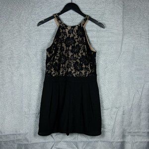 Lace Top Romper